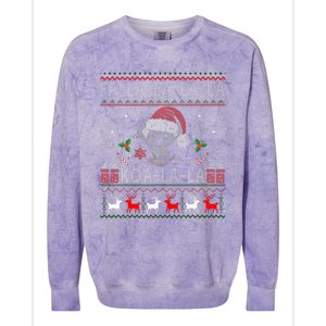 Koalalala Cute Koala Bear Australian Christmas Ugly Xmas Colorblast Crewneck Sweatshirt