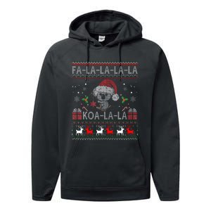 Koalalala Cute Koala Bear Australian Christmas Ugly Xmas Performance Fleece Hoodie