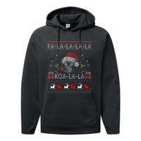 Koalalala Cute Koala Bear Australian Christmas Ugly Xmas Performance Fleece Hoodie