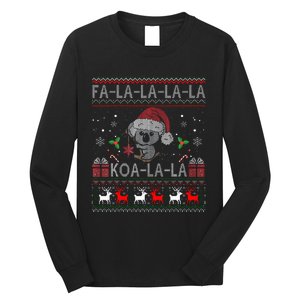 Koalalala Cute Koala Bear Australian Christmas Ugly Xmas Long Sleeve Shirt