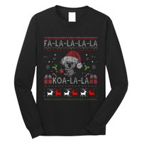 Koalalala Cute Koala Bear Australian Christmas Ugly Xmas Long Sleeve Shirt