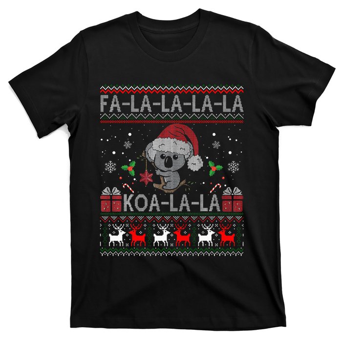 Koalalala Cute Koala Bear Australian Christmas Ugly Xmas T-Shirt