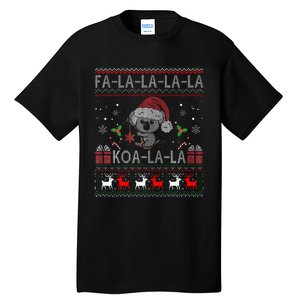 Koalalala Cute Koala Bear Australian Christmas Ugly Xmas Tall T-Shirt