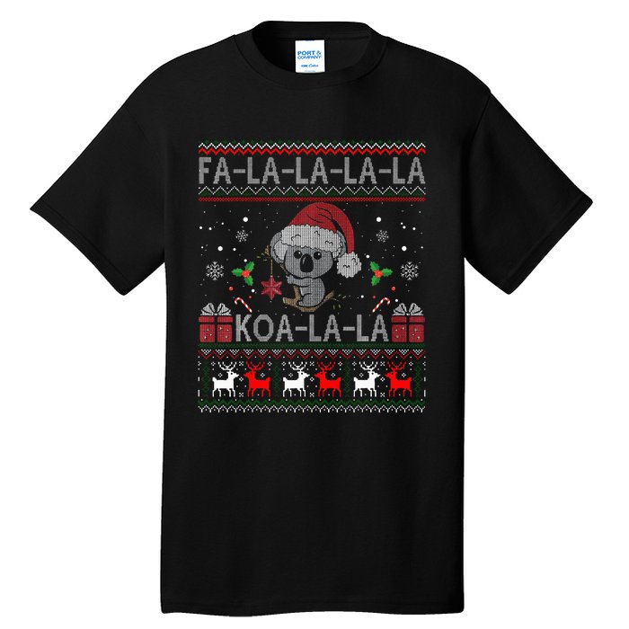 Koalalala Cute Koala Bear Australian Christmas Ugly Xmas Tall T-Shirt