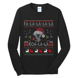 Koalalala Cute Koala Bear Australian Christmas Ugly Xmas Tall Long Sleeve T-Shirt