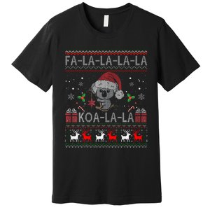 Koalalala Cute Koala Bear Australian Christmas Ugly Xmas Premium T-Shirt