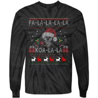 Koalalala Cute Koala Bear Australian Christmas Ugly Xmas Tie-Dye Long Sleeve Shirt