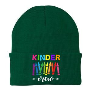 Kinder Crew Kindergarten Teacher 1st Day Of School Knit Cap Winter Beanie