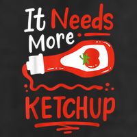 Ketchup Condiment 7 Panel Mesh Trucker Snapback Hat