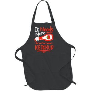 Ketchup Condiment Full-Length Apron With Pockets