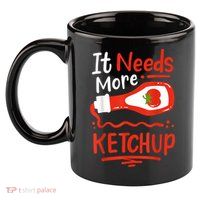 Ketchup Condiment 11oz C Handle Ceramic Mug