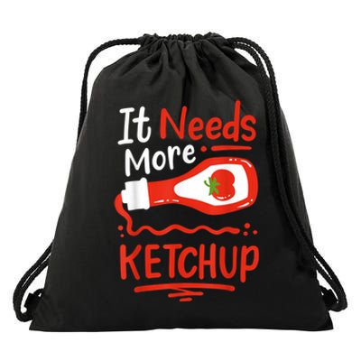 Ketchup Condiment Drawstring Bag