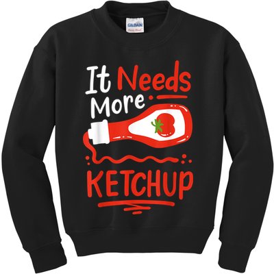 Ketchup Condiment Kids Sweatshirt