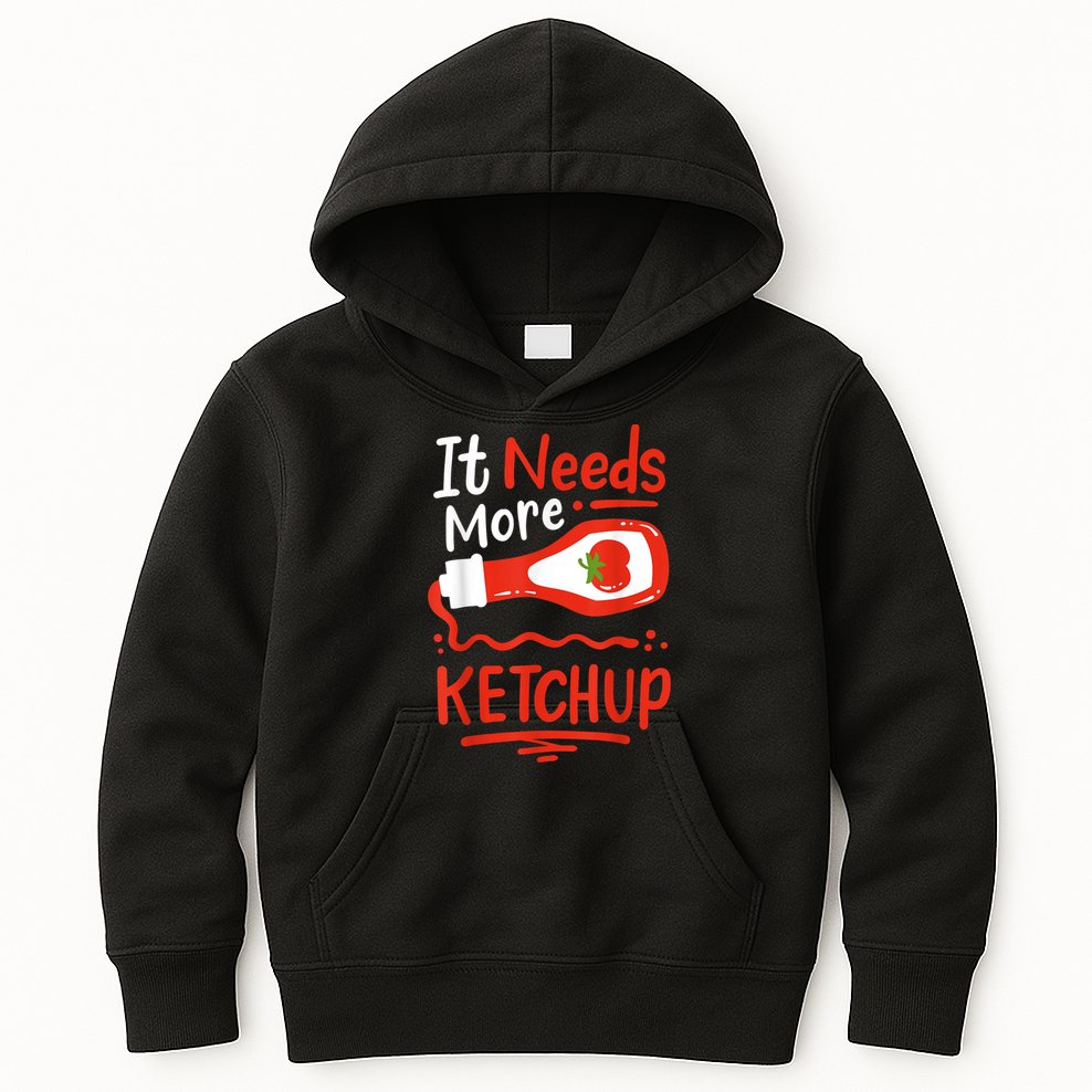 Ketchup Condiment Kids Hoodie
