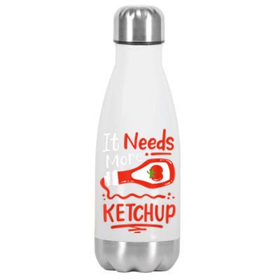 Ketchup Condiment Stainless Steel Insulated Water Bottle