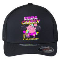 Kinda Chunky Kinda Hunky Bodybuilding Gym Flexfit Unipanel Trucker Cap