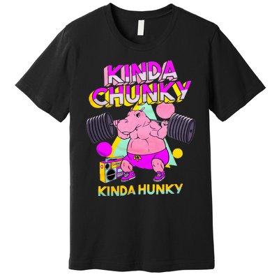 Kinda Chunky Kinda Hunky Bodybuilding Gym Premium T-Shirt