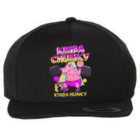 Kinda Chunky Kinda Hunky Bodybuilding Gym Wool Snapback Cap