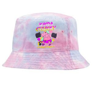 Kinda Chunky Kinda Hunky Bodybuilding Gym Tie-Dyed Bucket Hat