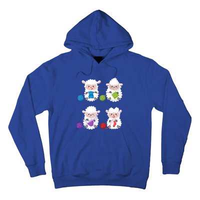 Knit Crochet Knitter Gift Crocheting Sheep Knitting Lover Cool Gift Hoodie