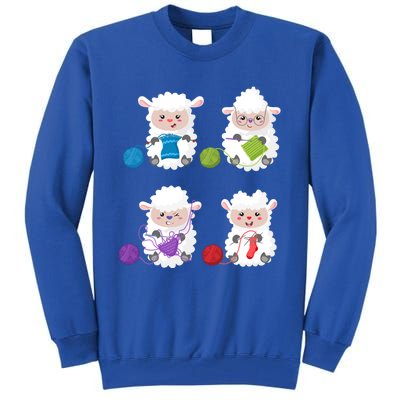 Knit Crochet Knitter Gift Crocheting Sheep Knitting Lover Cool Gift Tall Sweatshirt