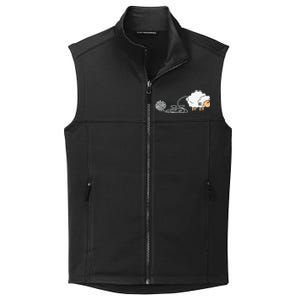 Knitting Crocheting Knitter Yarn Needle Collective Smooth Fleece Vest