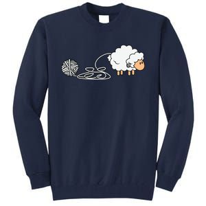 Knitting Crocheting Knitter Yarn Needle Tall Sweatshirt