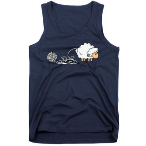 Knitting Crocheting Knitter Yarn Needle Tank Top