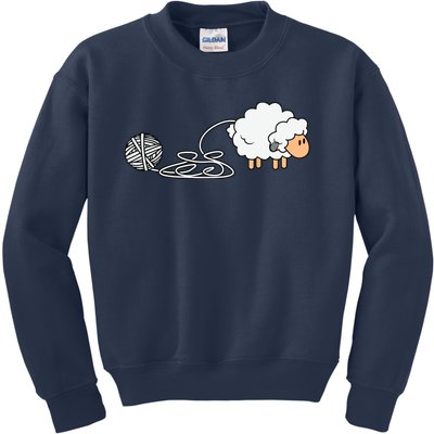 Knitting Crocheting Knitter Yarn Needle Kids Sweatshirt