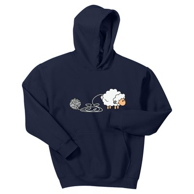 Knitting Crocheting Knitter Yarn Needle Kids Hoodie