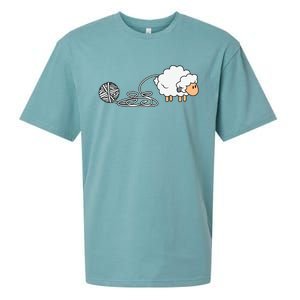 Knitting Crocheting Knitter Yarn Needle Sueded Cloud Jersey T-Shirt