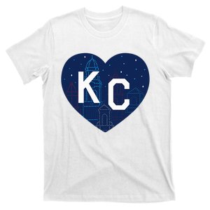 Kansas City Kc Plaza Lights Heart T-Shirt