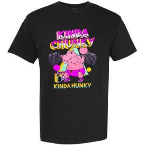 Kinda Chunky Kinda Hunky Weightlifting Bodybuilding Gym1 Garment-Dyed Heavyweight T-Shirt