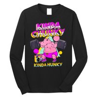 Kinda Chunky Kinda Hunky Weightlifting Bodybuilding Gym1 Long Sleeve Shirt