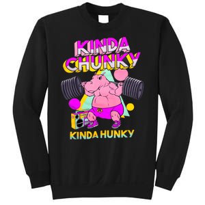 Kinda Chunky Kinda Hunky Weightlifting Bodybuilding Gym1 Sweatshirt