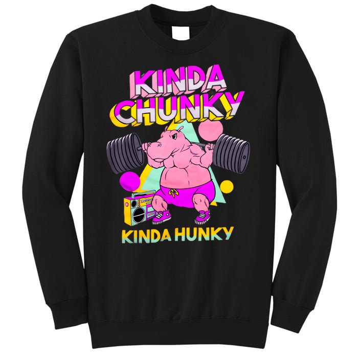 Kinda Chunky Kinda Hunky Weightlifting Bodybuilding Gym1 Sweatshirt