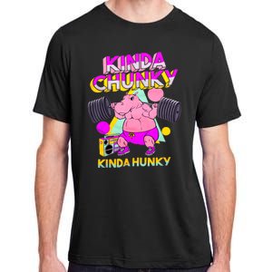 Kinda Chunky Kinda Hunky Weightlifting Bodybuilding Gym1 Adult ChromaSoft Performance T-Shirt