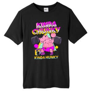 Kinda Chunky Kinda Hunky Weightlifting Bodybuilding Gym1 Tall Fusion ChromaSoft Performance T-Shirt