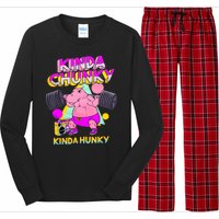 Kinda Chunky Kinda Hunky Weightlifting Bodybuilding Gym1 Long Sleeve Pajama Set