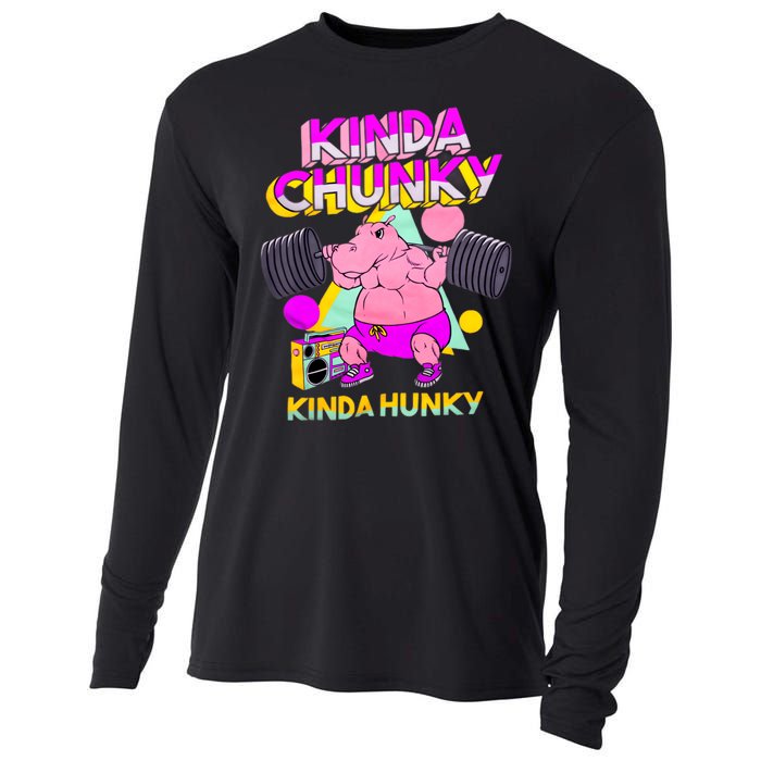 Kinda Chunky Kinda Hunky Weightlifting Bodybuilding Gym1 Cooling Performance Long Sleeve Crew