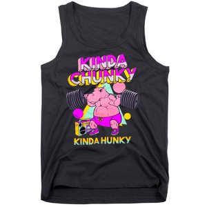 Kinda Chunky Kinda Hunky Weightlifting Bodybuilding Gym1 Tank Top