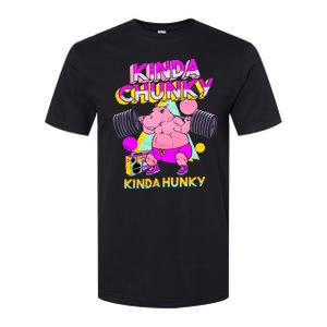 Kinda Chunky Kinda Hunky Weightlifting Bodybuilding Gym1 Softstyle CVC T-Shirt