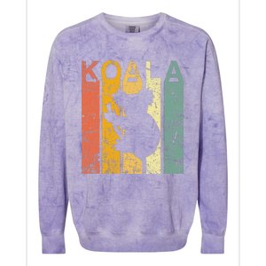 Koala Cute Koala Bear Colorblast Crewneck Sweatshirt