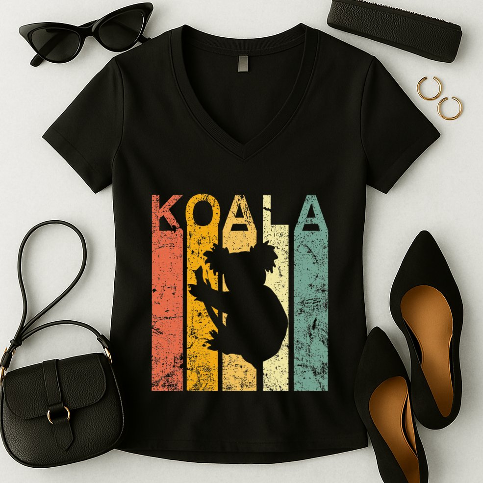 Koala Cute Koala Bear Women's V-Neck T-Shirt
