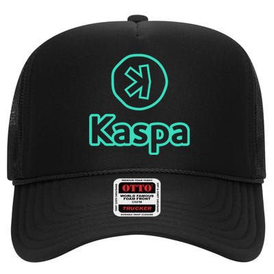 Kaspa Crypto Kaspa Merch Kaspa Gifts Kaspa Miner Kaspa Mining Kaspa Crypto Merch High Crown Mesh Back Trucker Hat