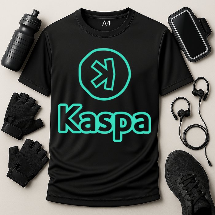 Kaspa Crypto Kaspa Merch Kaspa Gifts Kaspa Miner Kaspa Mining Kaspa Crypto Merch Cooling Performance Crew T-Shirt
