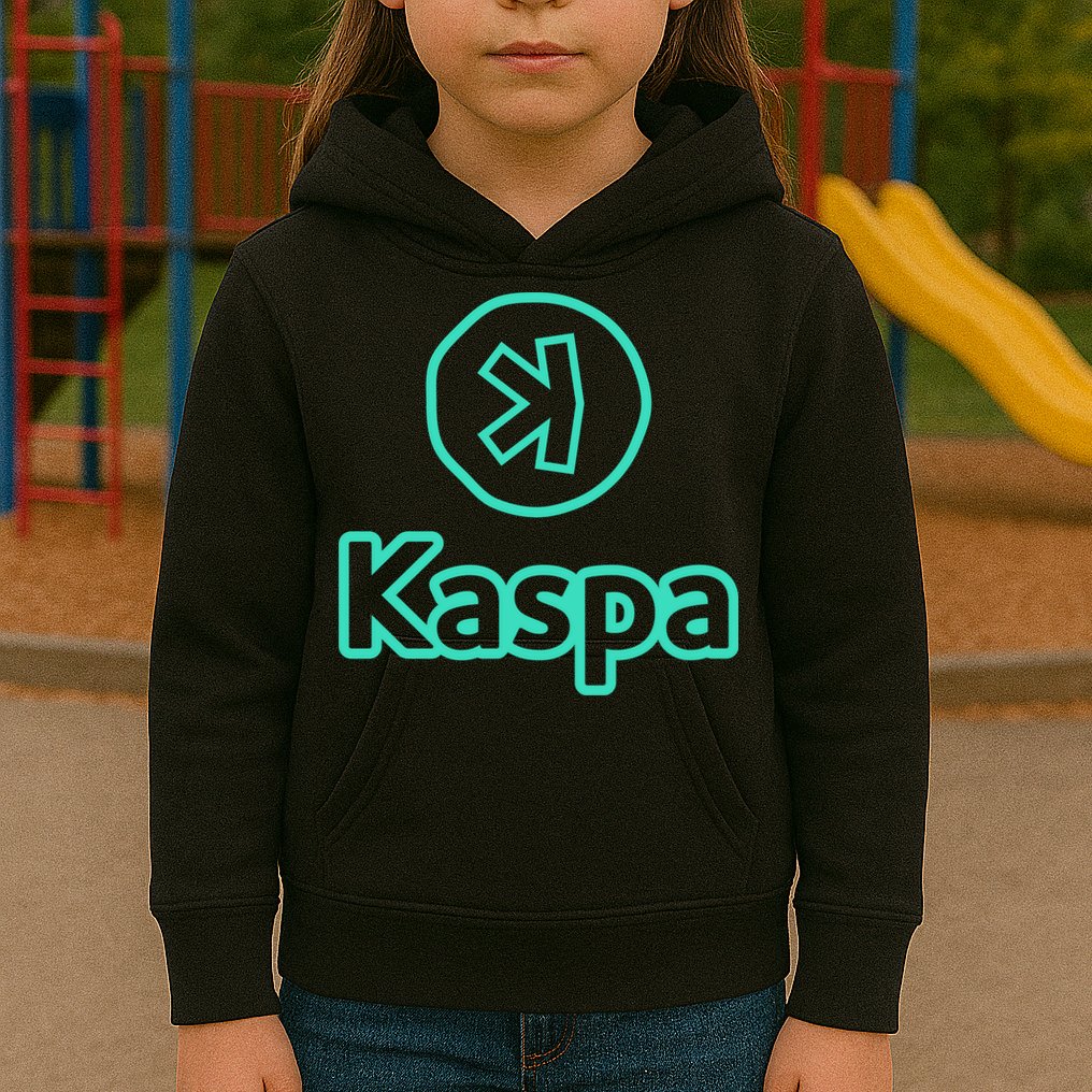 Kaspa Crypto Kaspa Merch Kaspa Gifts Kaspa Miner Kaspa Mining Kaspa Crypto Merch Kids Hoodie