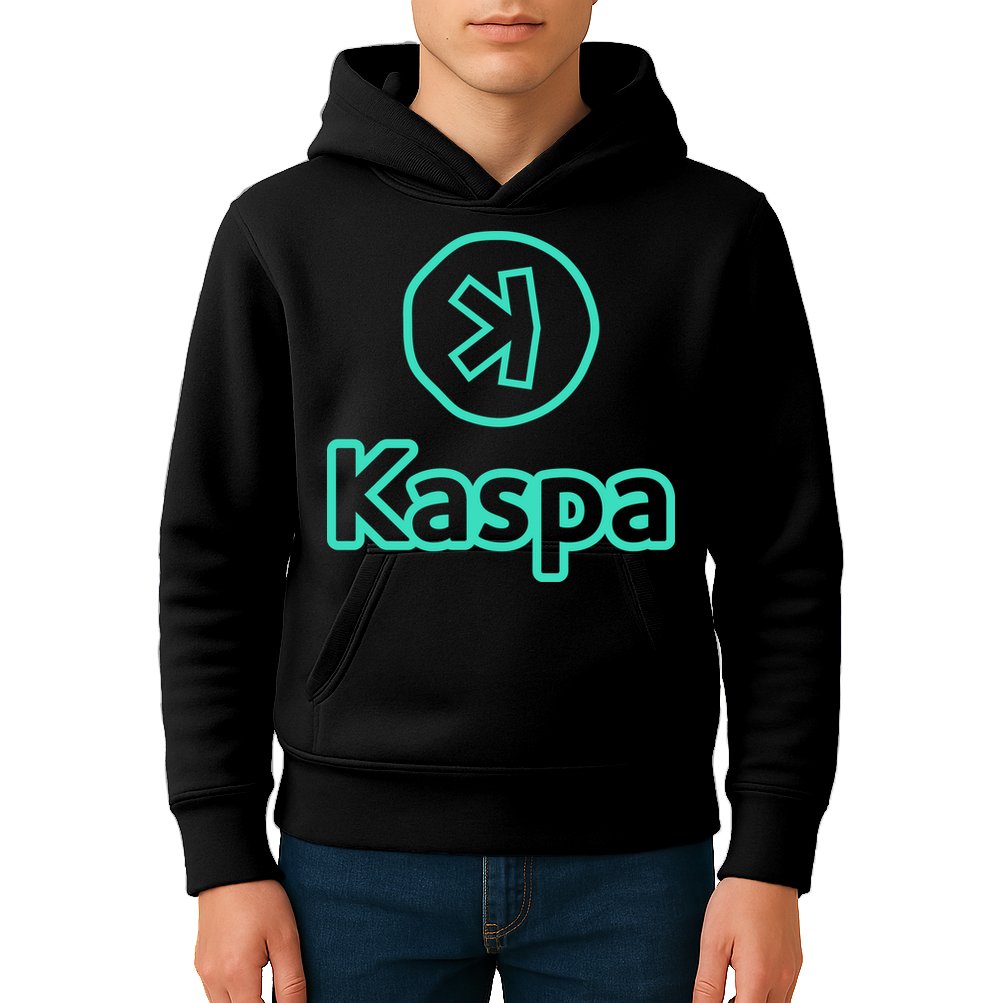 Kaspa Crypto Kaspa Merch Kaspa Gifts Kaspa Miner Kaspa Mining Kaspa Crypto Merch Kids Hoodie