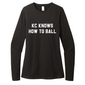 Kansas City Knows How To Ball Womens CVC Long Sleeve Shirt