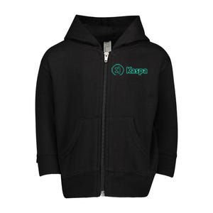 Kaspa Crypto Kaspa Merch Kaspa Mining Kaspa Gifts Kaspa Miner Kaspa Crypto Merch Toddler Zip Fleece Hoodie